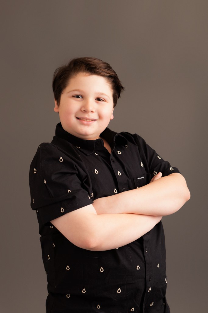 portrait of a young boy in southern maryland